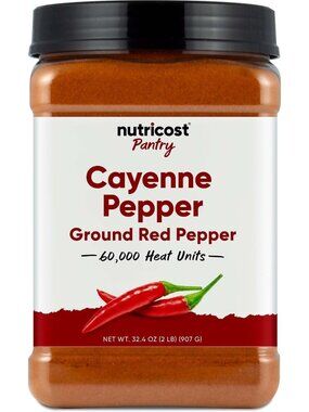 Cayenne Pepper Powder - 60,000 Heat Units, 2 lbs | Vegan, Gluten-Free, Non-GMO